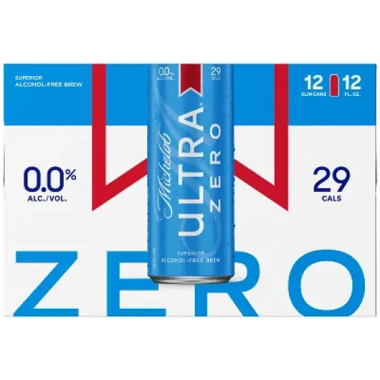 Michelob ULTRA Zero Non-Alcoholic Beer - 12pk/12 fl oz Cans image {8}