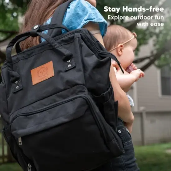 KeaBabies Original Diaper Bag Backpack, Multi Functional Water-resistant Baby Diaper Bags for Girl, Boy image {7}