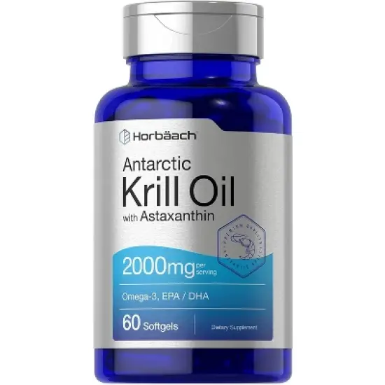 Horbaach Antarctic Krill Oil 2000mg | 60 Softgels image {3}