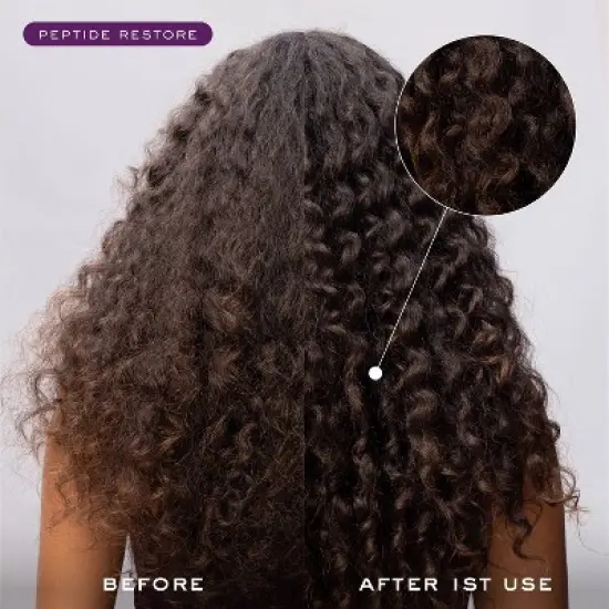 Kristin Ess + Hair Serum for Frizz & Damaged Hair  - Peptide Bond Repair with Heat Protectant - 1.7 fl oz image {6}