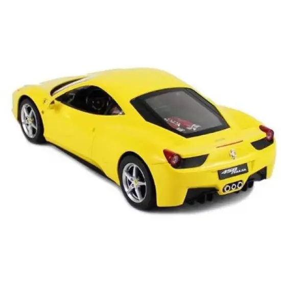 Link Ready! Set! Go! Licensed 1/14 RC Ferrari 458 Italia Radio Remote Control Sports Car - Yellow image {2}