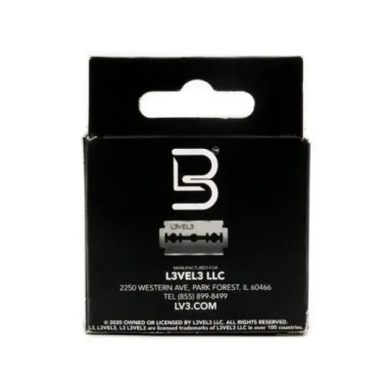 L3 - Level 3 Turkish Razor - Rust Free Straight Edge Razor (White) image {8}