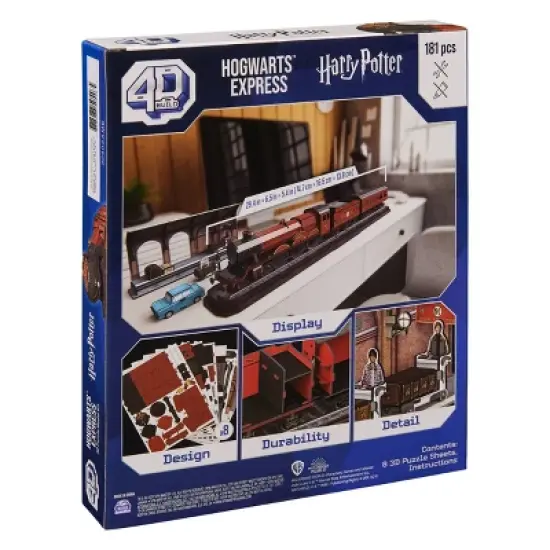 4D BUILD - Harry Potter Hogwarts Express Model Kit Puzzle 181pc image {6}