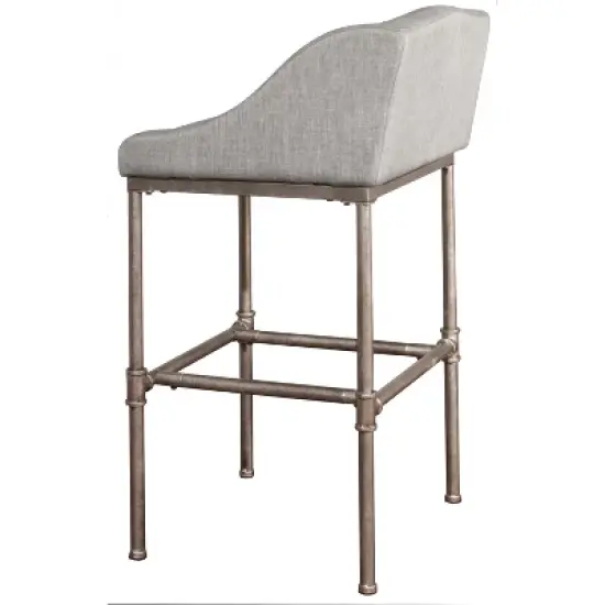 30" Dillon Barstool Silver/Gray - Hillsdale Furniture image {3}