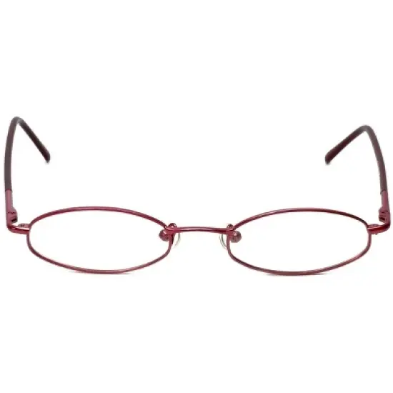 Flex Plus by Vivid FP-10 Designer Blue Light FIlter Reading Glasses in Burgundy Red 46mm +2.00 | Ladies | Oval Shape | Small Fit image {1}