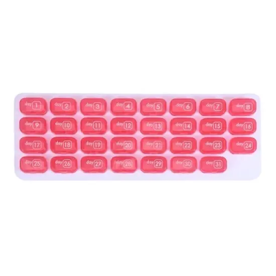 Unique Bargains 31 Grids Keyboard Style Pill Case 1 Pc image {6}
