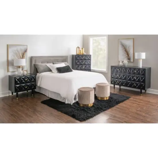 5 Drawer Geo Textured Chest - Linon image {12}