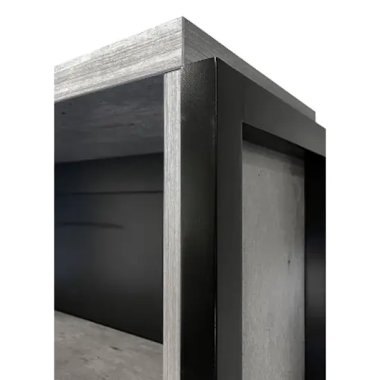 78" Mason Modern Wood Laminate Bookcase with Doors - Martin Furniture image {3}