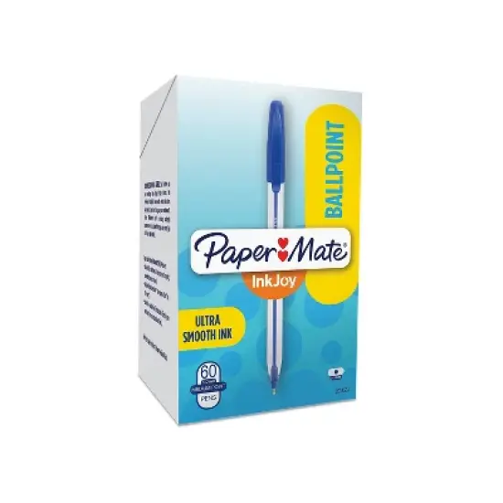 Paper Mate InkJoy 50ST Ballpoint Pens 1 mm Blue Ink 60/Pack 2014534 image {6}