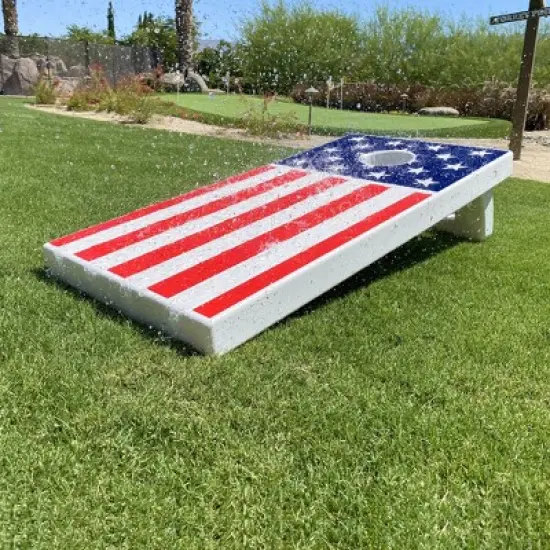 GoSports 4 ft x 2 ft All-Weather Cornhole Board Game Set image {1}