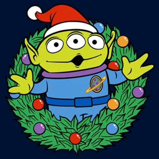 Men's Toy Story Alien Greetings Wreath Sweatshirt image {1}