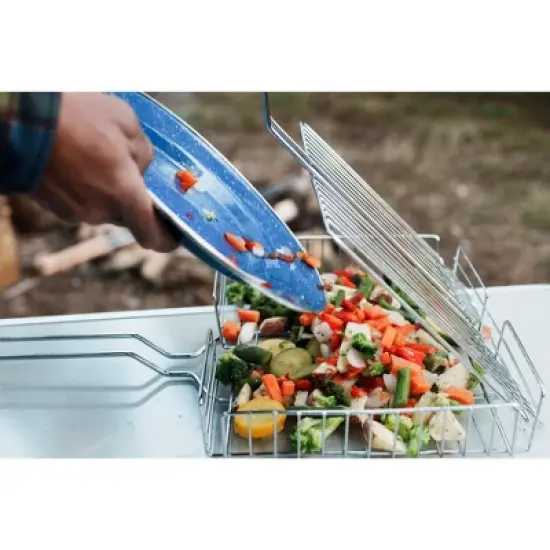 Stansport Heavy Duty Basket Broiler with Lockable Grill Grate image {4}