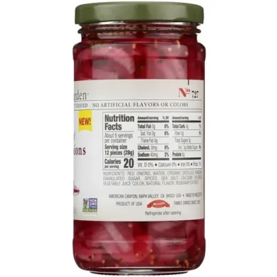 Jeff's Garden Pickled Red Onions - Case of 6/12 oz image {4}