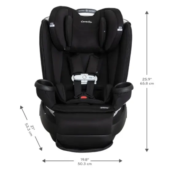 Evenflo Gold Revolve 360 Extend All-in-One Rotational Convertible Car Seat with Sensor Safe  image {27}