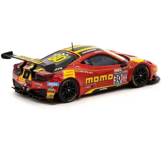 Ferrari 458 Italia GT3 #30 "Momo" "Pirelli World Challenge" (2015) "Hobby64" Series 1/64 Diecast Model Car by Tarmac Works image {2}