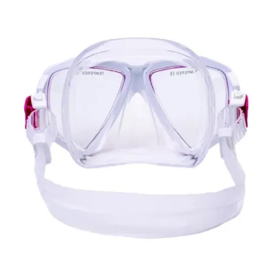 Hawaii Divers Orca Jr Snorkel Mask&ndash; White/Pink (Ages 8&ndash;14) image {2}