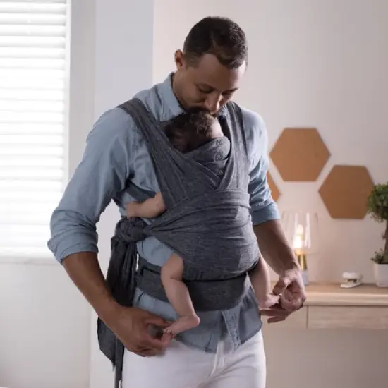 Boppy ComfyFit Hybrid Baby Carrier - Heathered Gray image {5}