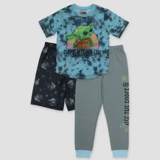 Boys' LEGO Star Wars: The Mandalorian 3pc Pajama Set - Light Blue image {6}