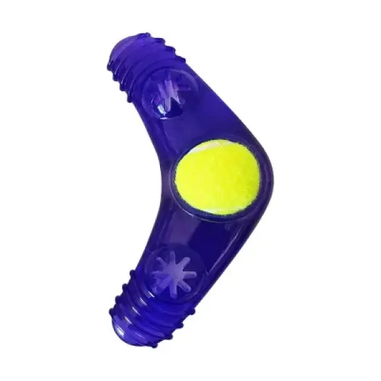 American Pet Supplies 7.5-Inch Boomerang with Treat Fill and Squeaker with Tennis Ball image {3}