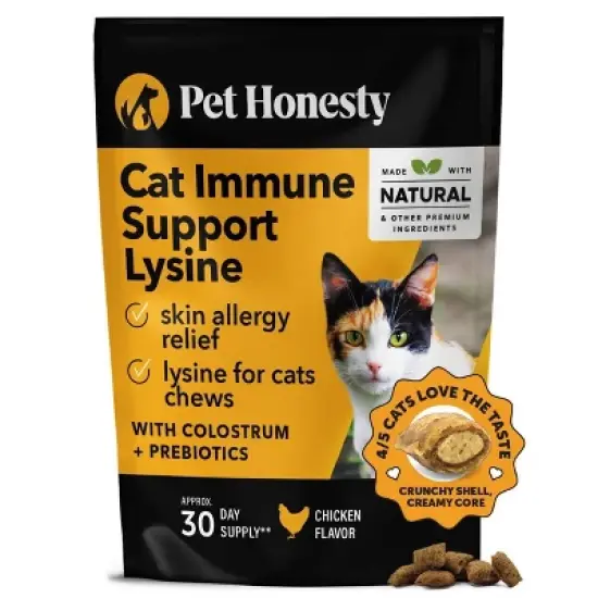 Pet Honesty Immune Support Lysine for Cat Chicken - 4oz image {12}