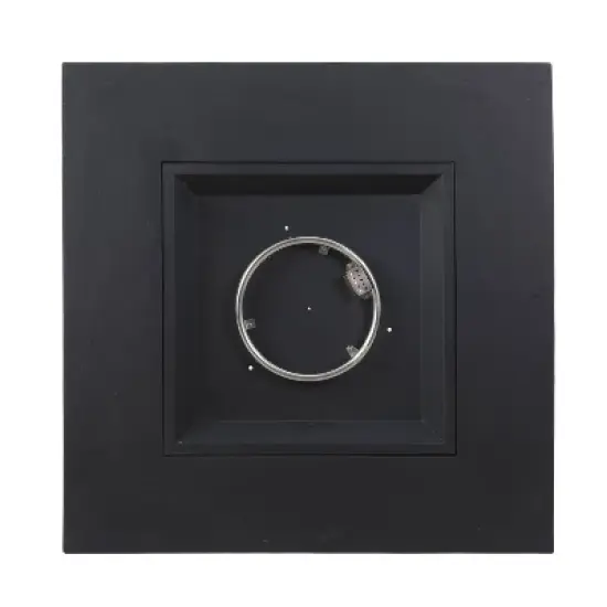 Aidan Outdoor 50000 BTU Light Weight Concrete Square Fire Pit Dark Gray - Christopher Knight Home image {4}