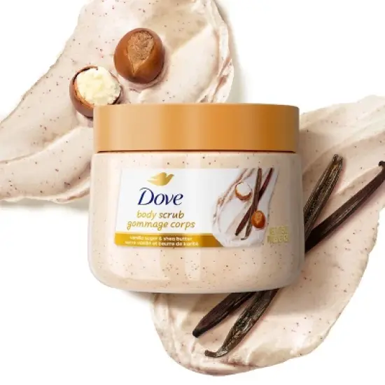 Dove Beauty Exfoliating Body Scrub - Vanilla Sugar & Shea Butter - 15oz image {3}