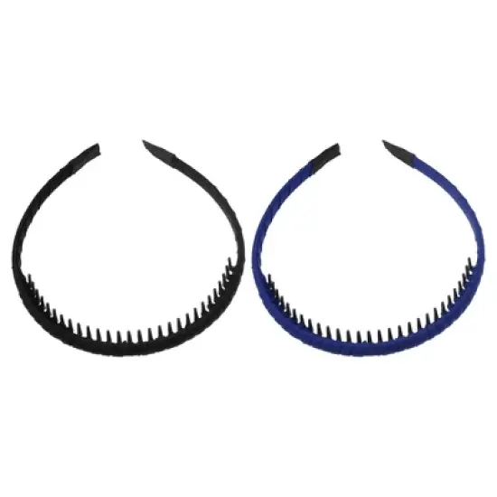 Unique Bargains Women's Non-Slip Teeth Comb Headbands Multicolor 4Pcs image {4}