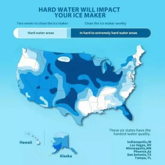 R.W.FLAME Nugget Ice Makers Countertop, Stainless Steel, 35 lbs/Day,  Soft Chewable Pellet Ice, Self-Cleaning, One-Click Operation,  Silver/Black image {2}