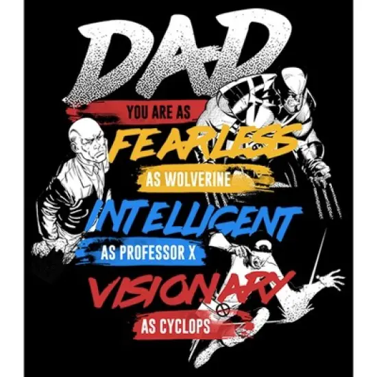 Men's Marvel X-Men Dad You are Fearless, Intelligent, and a Visionary Sweatshirt image {1}
