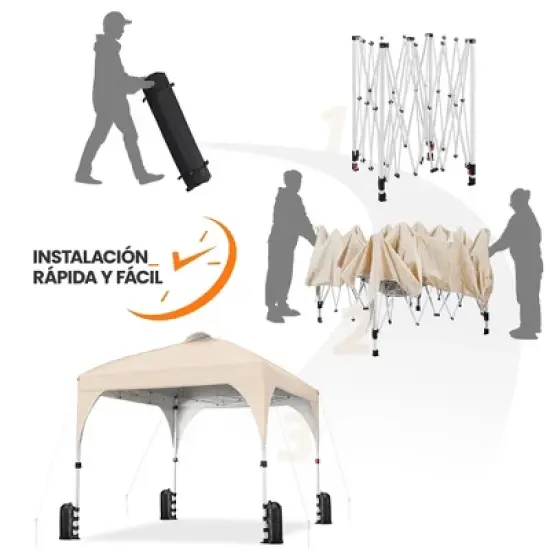 Yaheetech 10x10ft Outdoor Pop up Canopy for Garden Patio Park Market image {5}