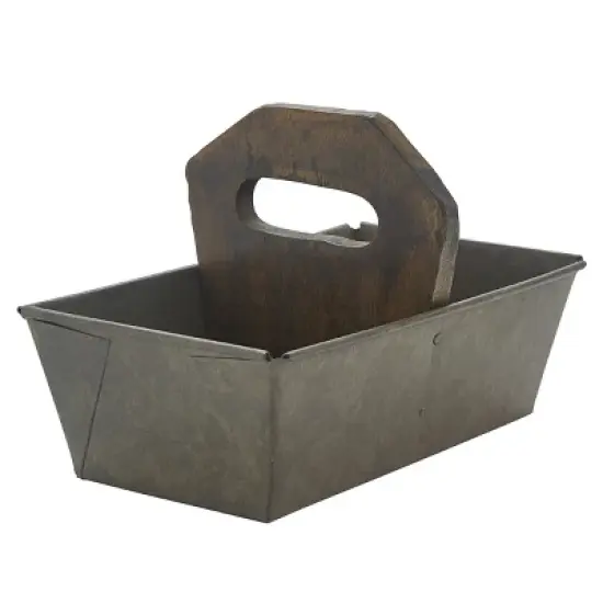 Park Designs Vintage Utility Caddy With Wood Handle image {3}