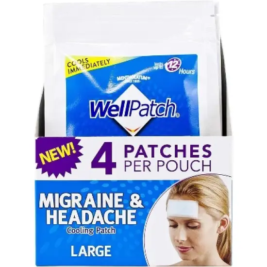 Wellpatch Migraine & Headache Cooling Patch Large, 4 Ct image {2}