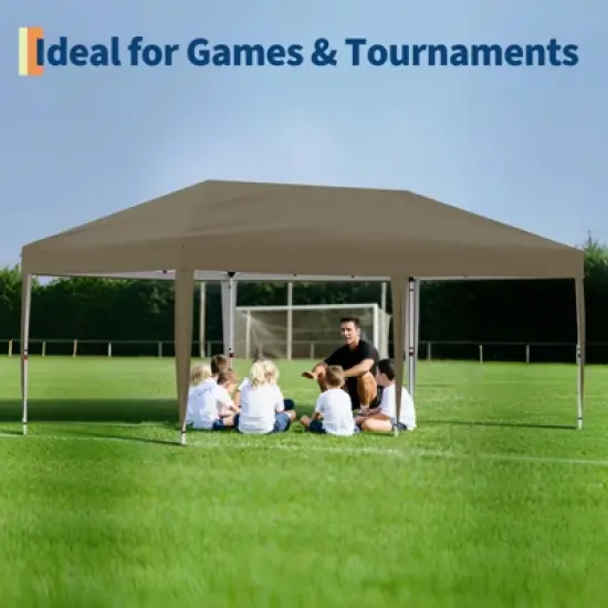 10 x 20 Heavy Duty Pop Up Canopy Tent &ndash; Waterproof UV-Proof with Sidewalls, Roller Bag & Accessories image {2}