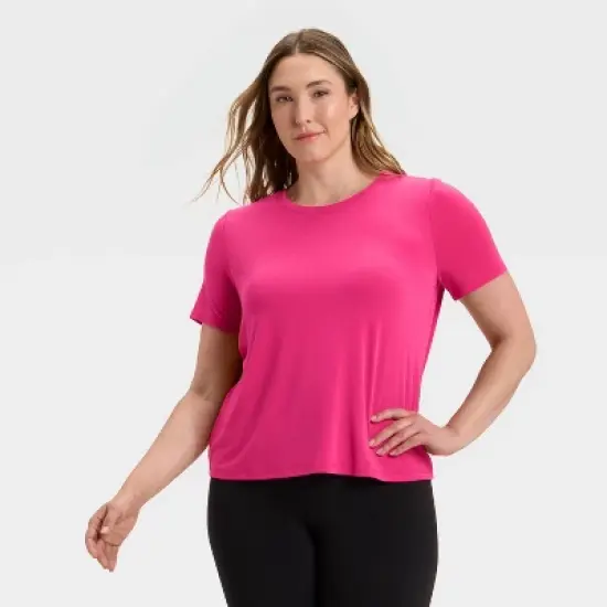 Women's Crewneck Leggings Friendly Short Sleeve T-Shirt - All In Motion&trade; image {3}