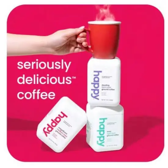 Happy Medium Roast Ground Coffee - 12oz image {1}