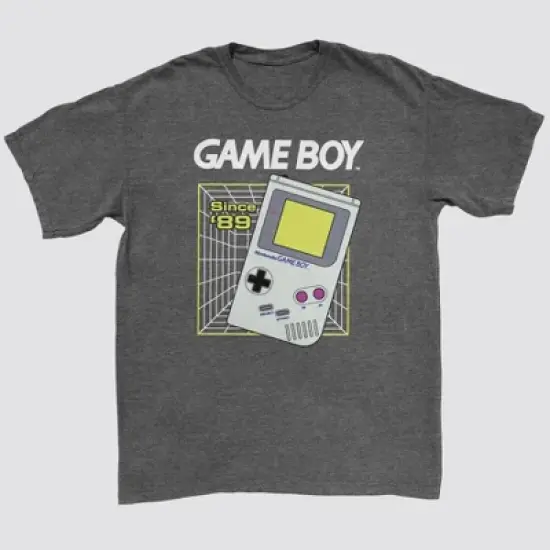 Men's Nintendo Short Sleeve Graphic T-Shirt - Charcoal Gray image {3}