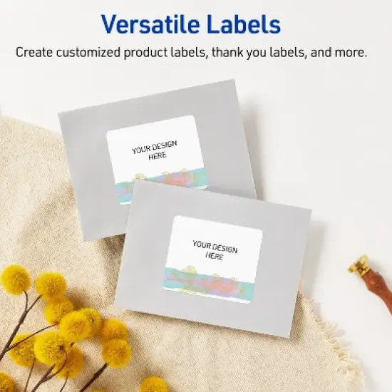 Avery Rectangle Labels, Floral Design, 4" x 3-1/3" image {5}