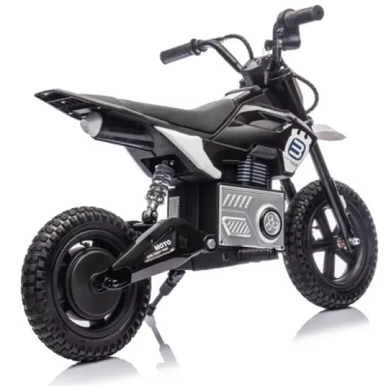 24V 200W Kids Ride On Motocross Motorcycle, Adjustable speed Electric Dirt Bike Toy with LED, Bluetooth, Music, Horn, Gift for Boys Girls image {9}