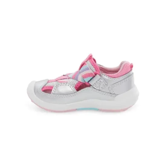 Stride Rite Kids Unisex Surf Sneaker Sandal | 7 | Silver Rainbow image {3}