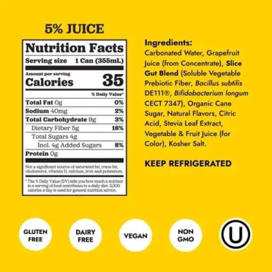 Slice Grapefruit Spritz - 12 fl oz image {4}