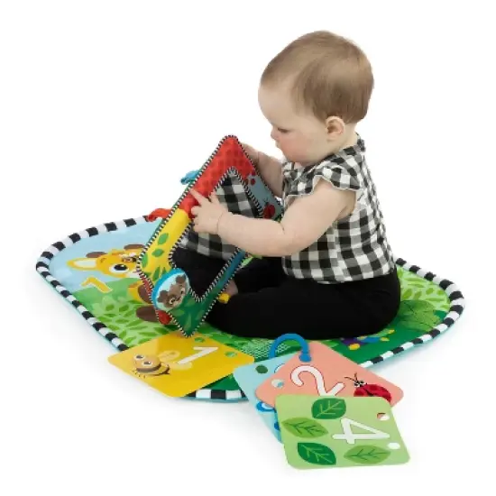 Baby Einstein Discover Garden Tummy Time Baby Playmat and Mirror image {4}