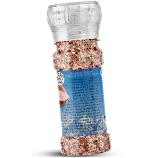 Himalayan Pink Salt Granules Grinder Bottle - 4oz (115g) - Rani Brand Authentic Indian Products image {4}