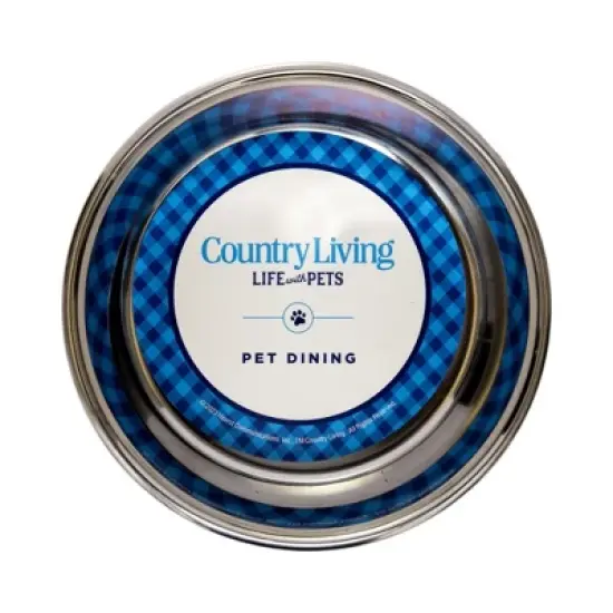 Country Living Set of 2 Farmhouse-Style Stainless Steel Dog Bowls &ndash; Available in 2 Sizes & 5 Colors image {3}