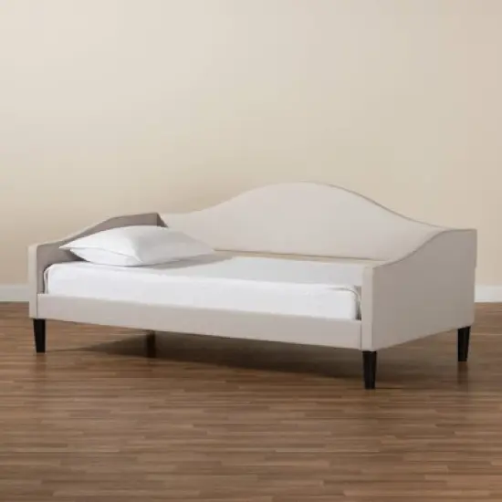 Twin Milligan Upholstered and Wood Daybed - Baxton Studio image {8}