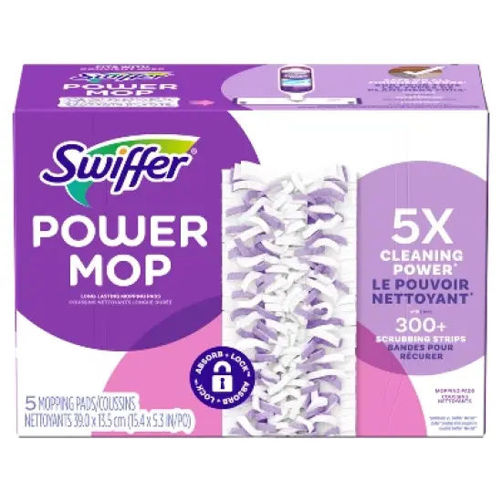 Swiffer Power Mop Multi-Surface Mopping Pad Refills for Floor Cleaning image {8}