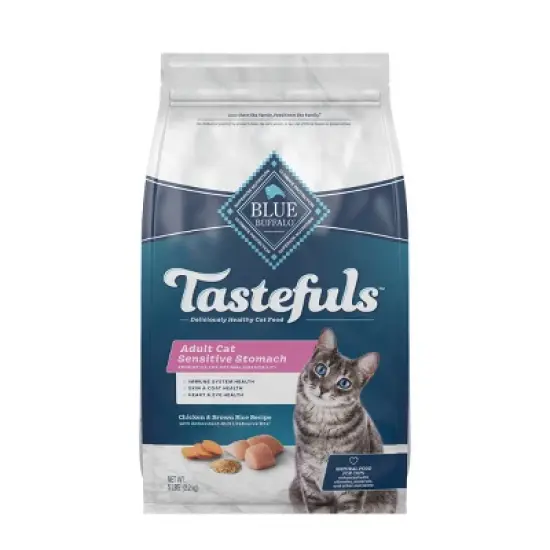 Blue Buffalo Tastefuls Sensitive Stomach Natural Adult Dry Cat Food with Chicken image {8}