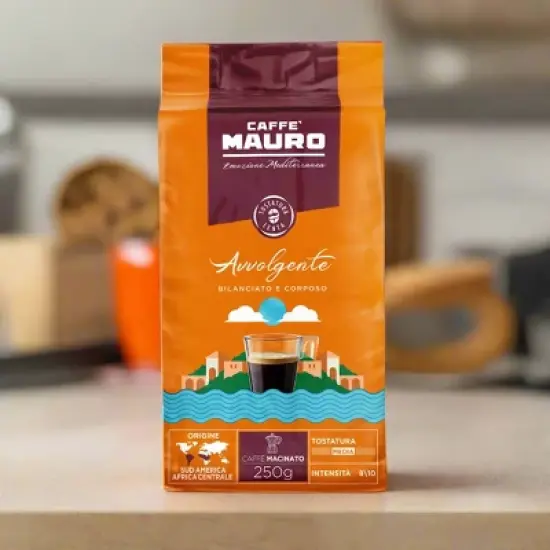 Caffe Mauro Avvolgente Ground Coffee 8.8oz/250g image {1}