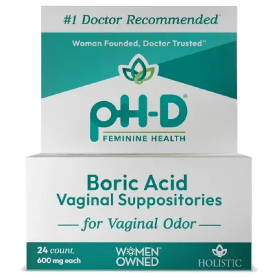 pH-D Feminine Health Boric Acid Vaginal Suppositories image {9}
