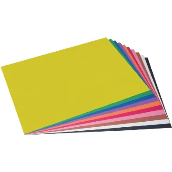 Prang Medium Weight Construction Paper, 18 x 24 Inches, Assorted Colors, 100 Sheets image {1}