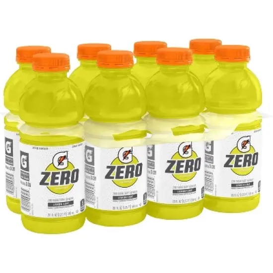 Gatorade G Zero Lemon Lime Sports Drink - 8pk/20 fl oz Bottles image {1}